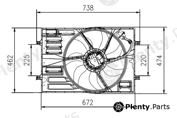 NRF 47950 — Fan, engine cooling