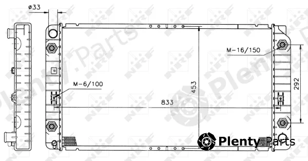 NRF 50212 — Radiator, engine cooling