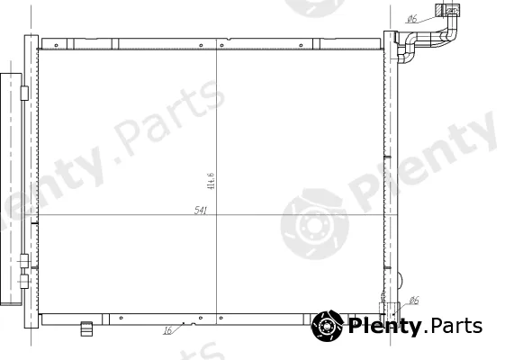 NRF 350482 — Condenser, air conditioning EASY FIT