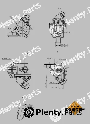 NRF 725028 — Thermostat, coolant EASY FIT