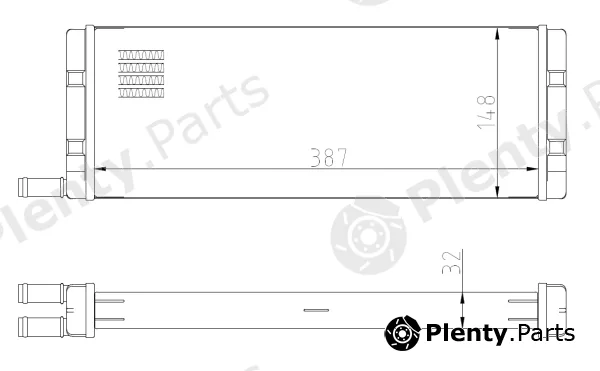 NRF 54408 — Heat Exchanger, interior heating