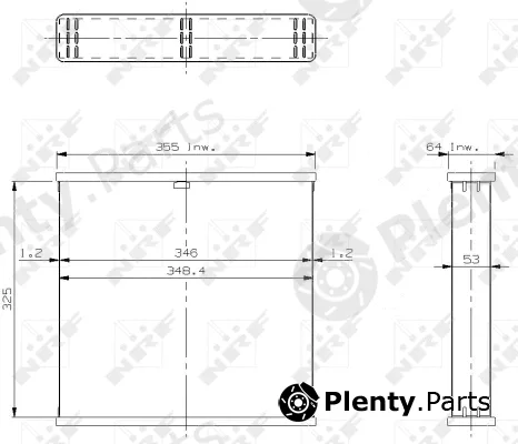 NRF 14355 — Core, radiator