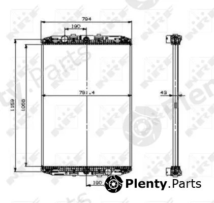 NRF 519541X — Radiator, engine cooling