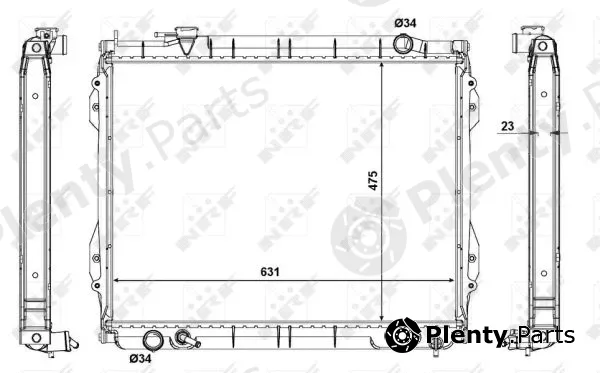 NRF 56119 — Radiator, engine cooling EASY FIT