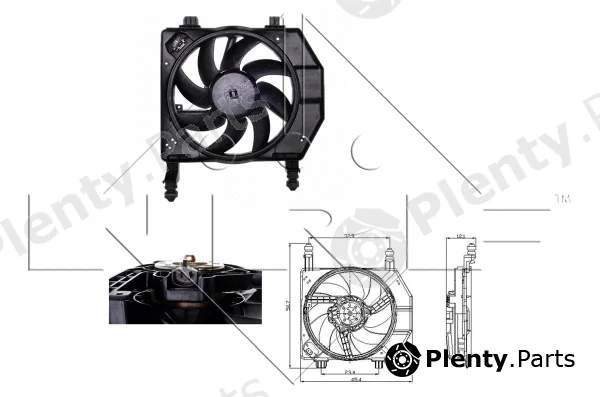 NRF 47077 — Fan, engine cooling