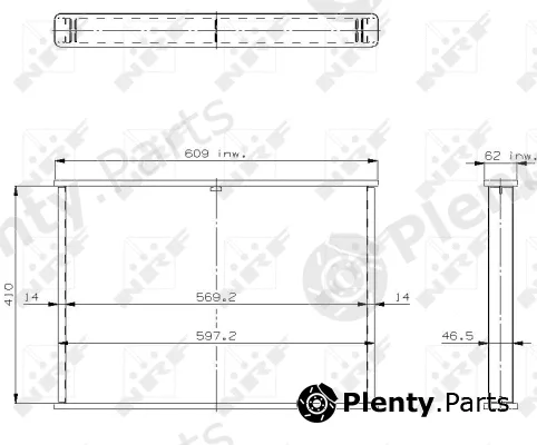NRF 18726 — Core, radiator