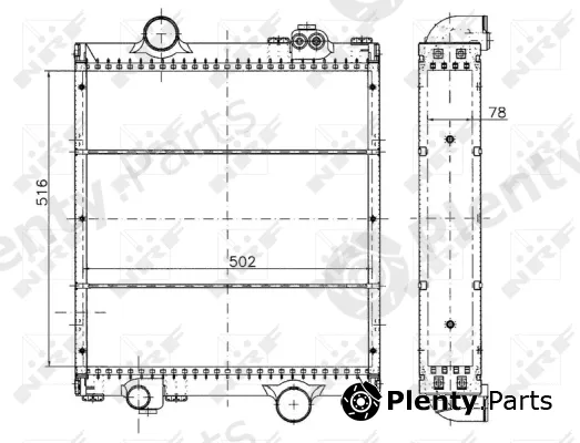 NRF 50492 — Radiator, engine cooling