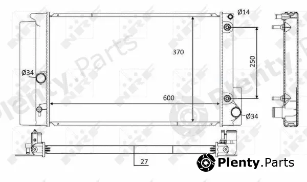 NRF 59115 — Radiator, engine cooling
