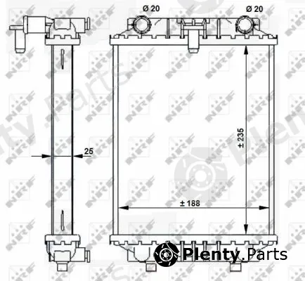 NRF 59183 — Radiator, engine cooling
