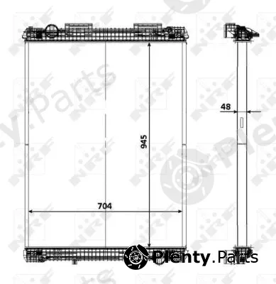 NRF 58371 — Radiator, engine cooling