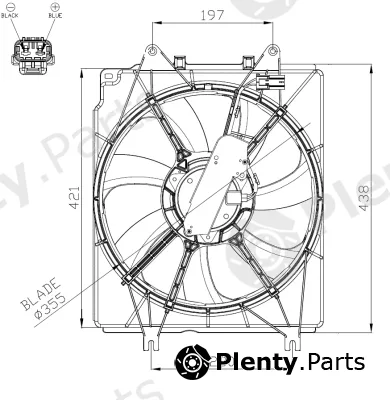 NRF 47934 — Fan, engine cooling