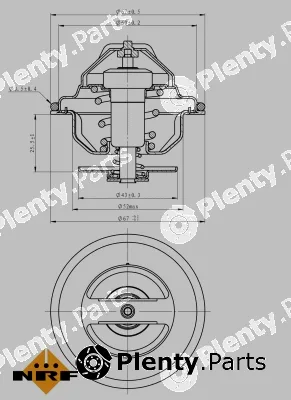 NRF 725100 — Thermostat, coolant EASY FIT