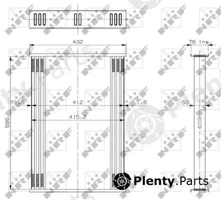 NRF 19078 — Radiator Core, charge air cooler