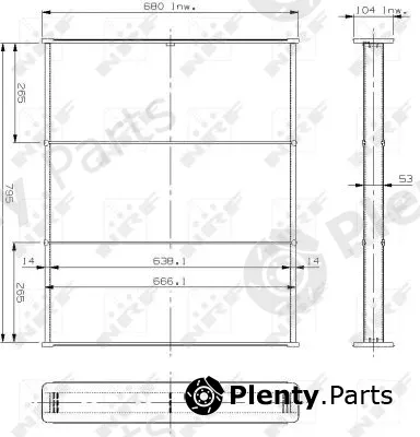 NRF 13090 — Core, radiator