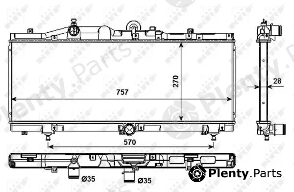 NRF 53983 — Radiator, engine cooling