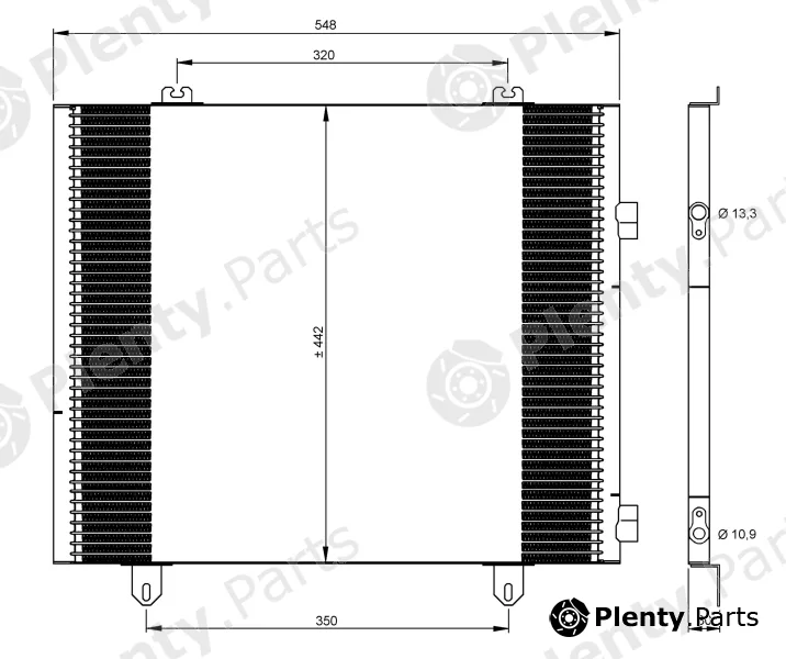NRF 35747 — Condenser, air conditioning