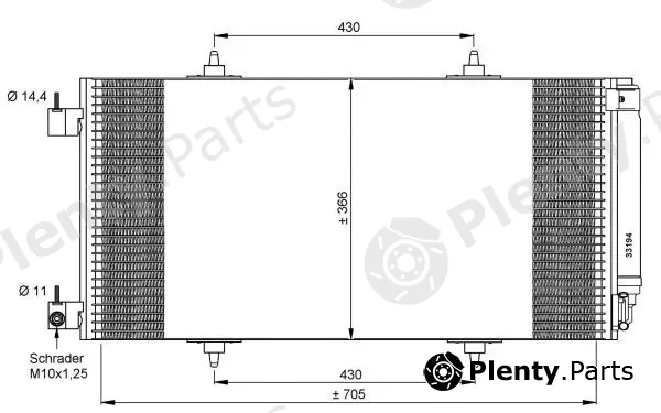 NRF 35786 — Condenser, air conditioning