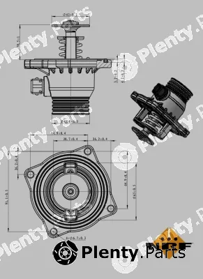 NRF 725005 — Thermostat, coolant EASY FIT