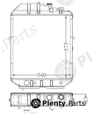 NRF 530001 — Radiator, engine cooling