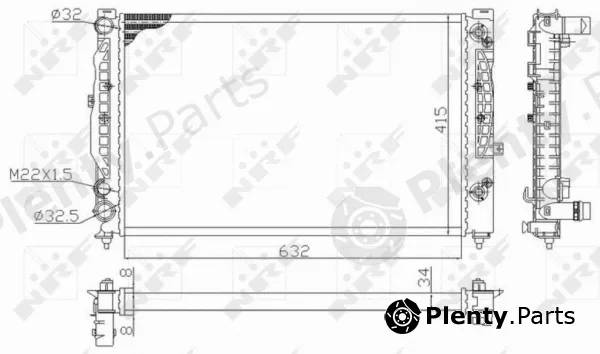 NRF 59101 — Radiator, engine cooling