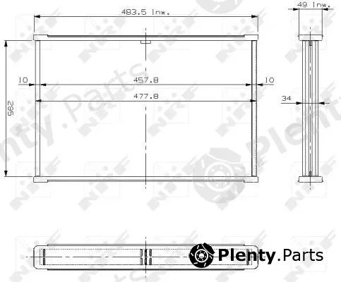 NRF 13240 — Core, radiator