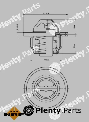 NRF 725150 — Thermostat, coolant EASY FIT