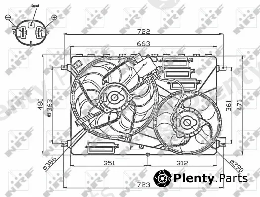 NRF 47756 — Fan, engine cooling