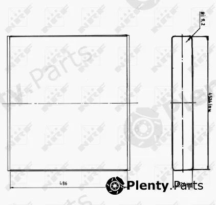NRF 34440 — Core, radiator