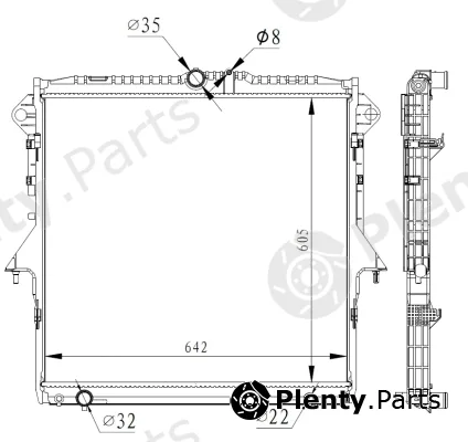 NRF 59261 — Radiator, engine cooling