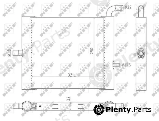 NRF 59176 — Radiator, engine cooling