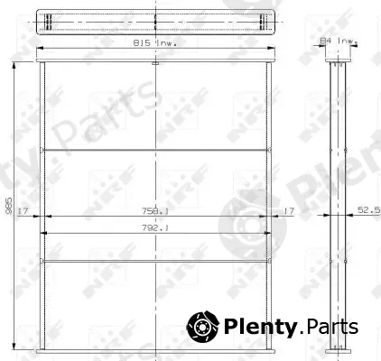 NRF 13667 — Core, radiator