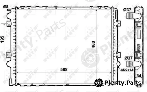 NRF 509710 — Radiator, engine cooling