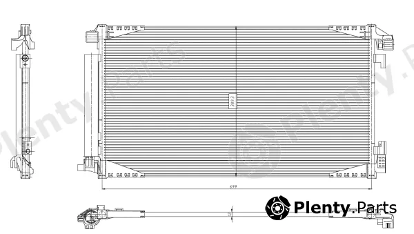 NRF 350455 — Condenser, air conditioning EASY FIT
