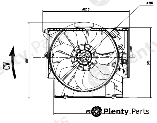 NRF 47923 — Fan, engine cooling