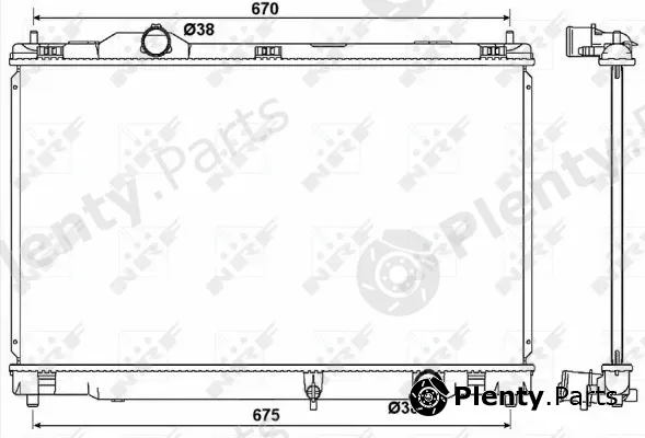 NRF 53039 — Radiator, engine cooling
