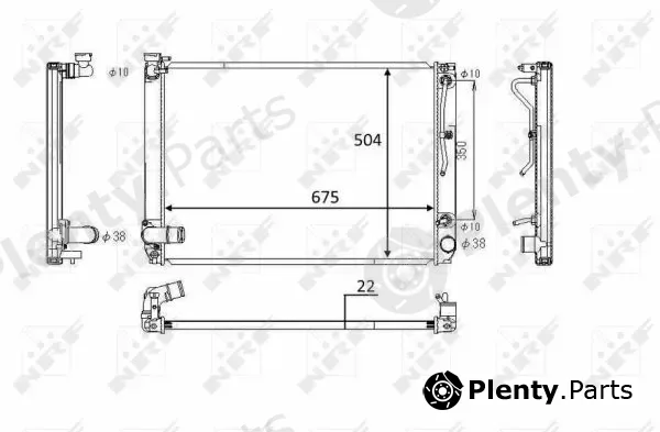 NRF 58391 — Radiator, engine cooling