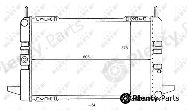 NRF 50111 — Radiator, engine cooling