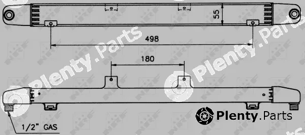 NRF 31064 — Oil Cooler, engine oil