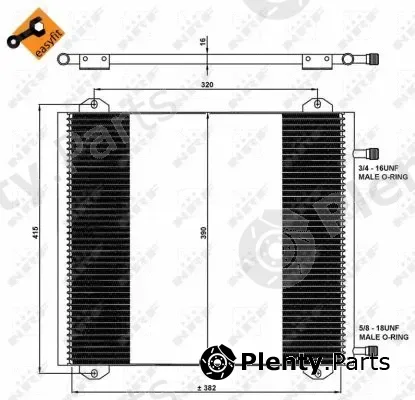 NRF 35785 — Condenser, air conditioning EASY FIT