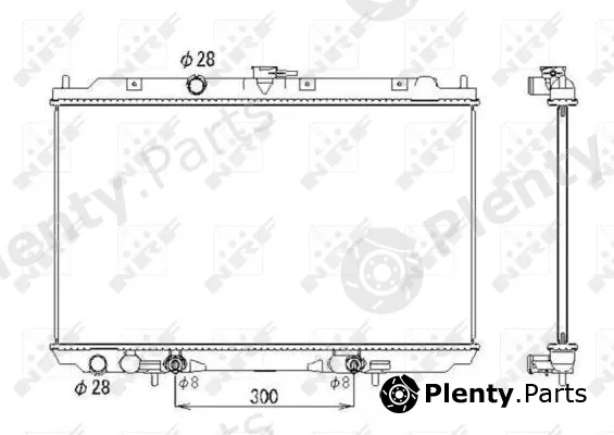 NRF 53436 — Radiator, engine cooling
