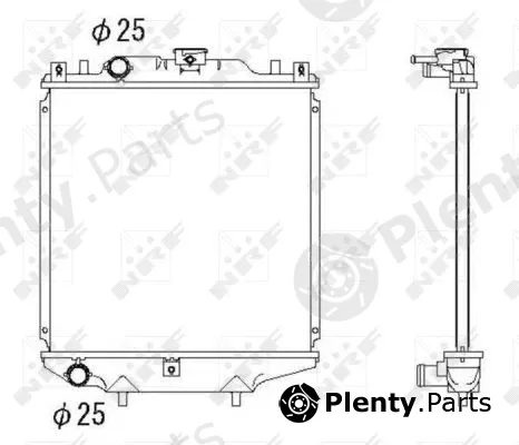 NRF 507643 — Radiator, engine cooling EASY FIT