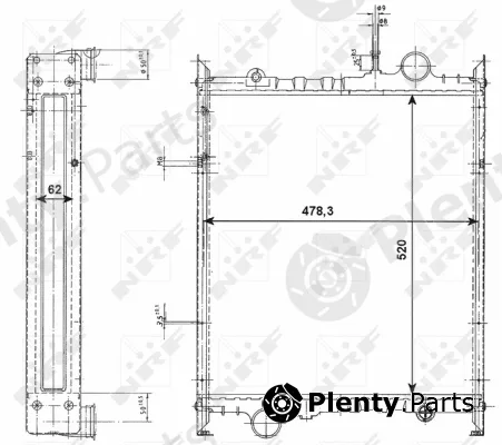 NRF 523373 — Radiator, engine cooling