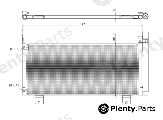 NRF 350488 — Condenser, air conditioning EASY FIT