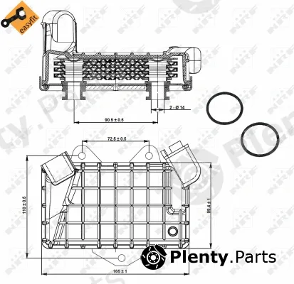 NRF 31274 — Oil Cooler, engine oil EASY FIT