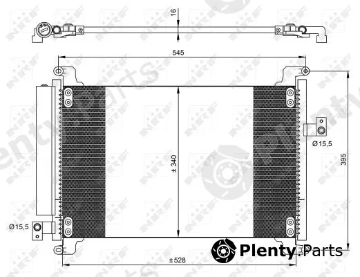 NRF 35941 — Condenser, air conditioning EASY FIT