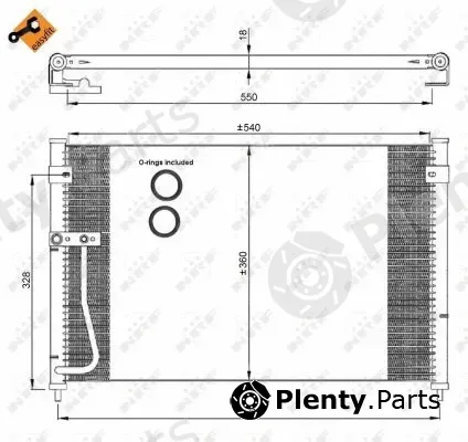 NRF 35306 — Condenser, air conditioning EASY FIT