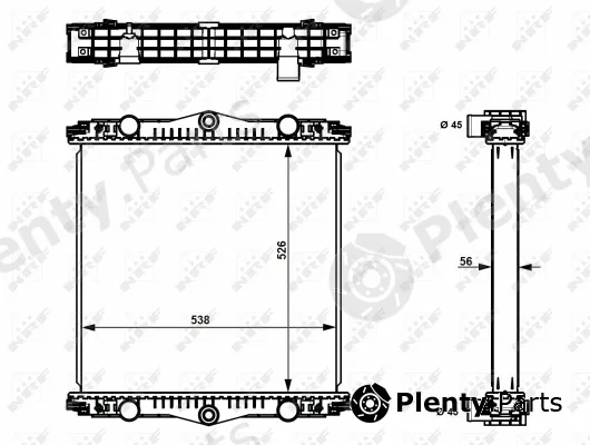 NRF 509569 — Radiator, engine cooling