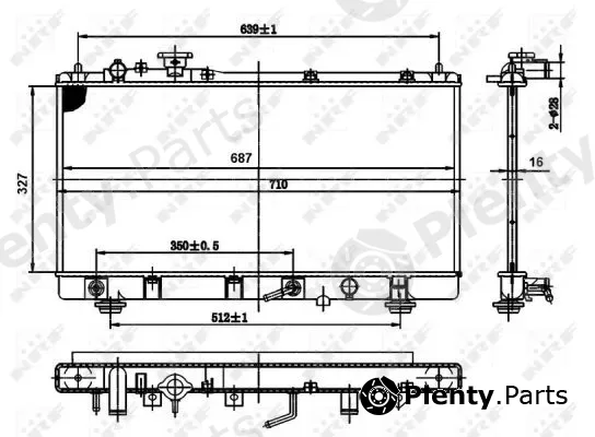 NRF 50142 — Radiator, engine cooling