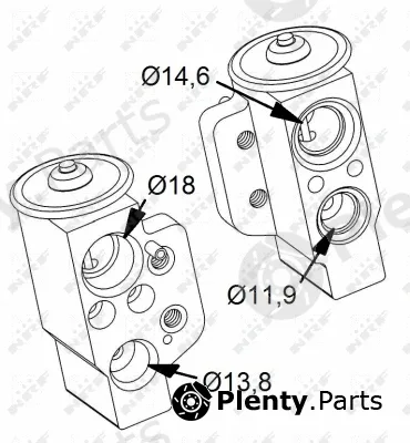 NRF 38417 — Expansion Valve, air conditioning