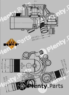 NRF 725045 — Thermostat, coolant EASY FIT